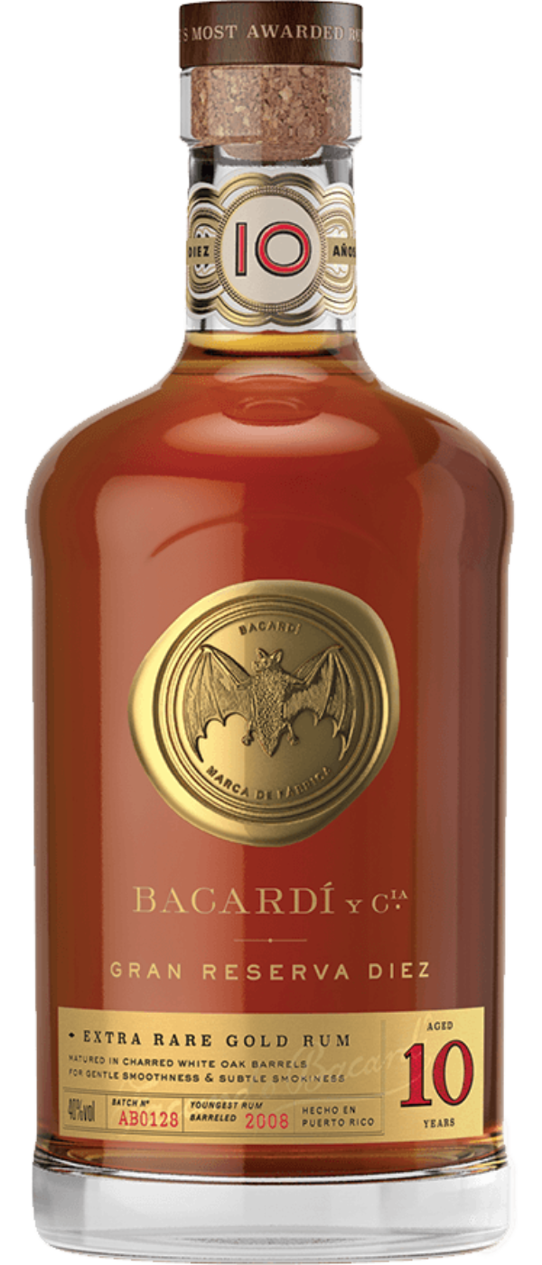 BACARDI 10 Y.O. GRAN RESERVA DIEZ