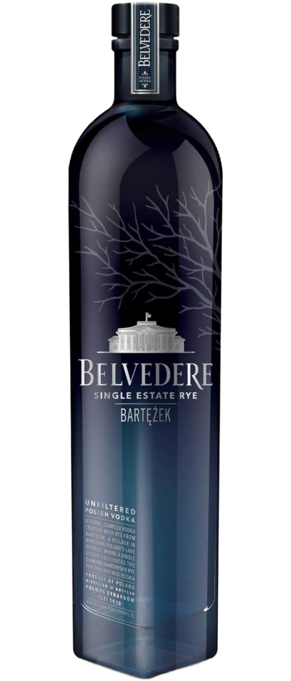 BELVEDERE SINGLE ESTATE RYE VODKA LAKE BARTEZEK