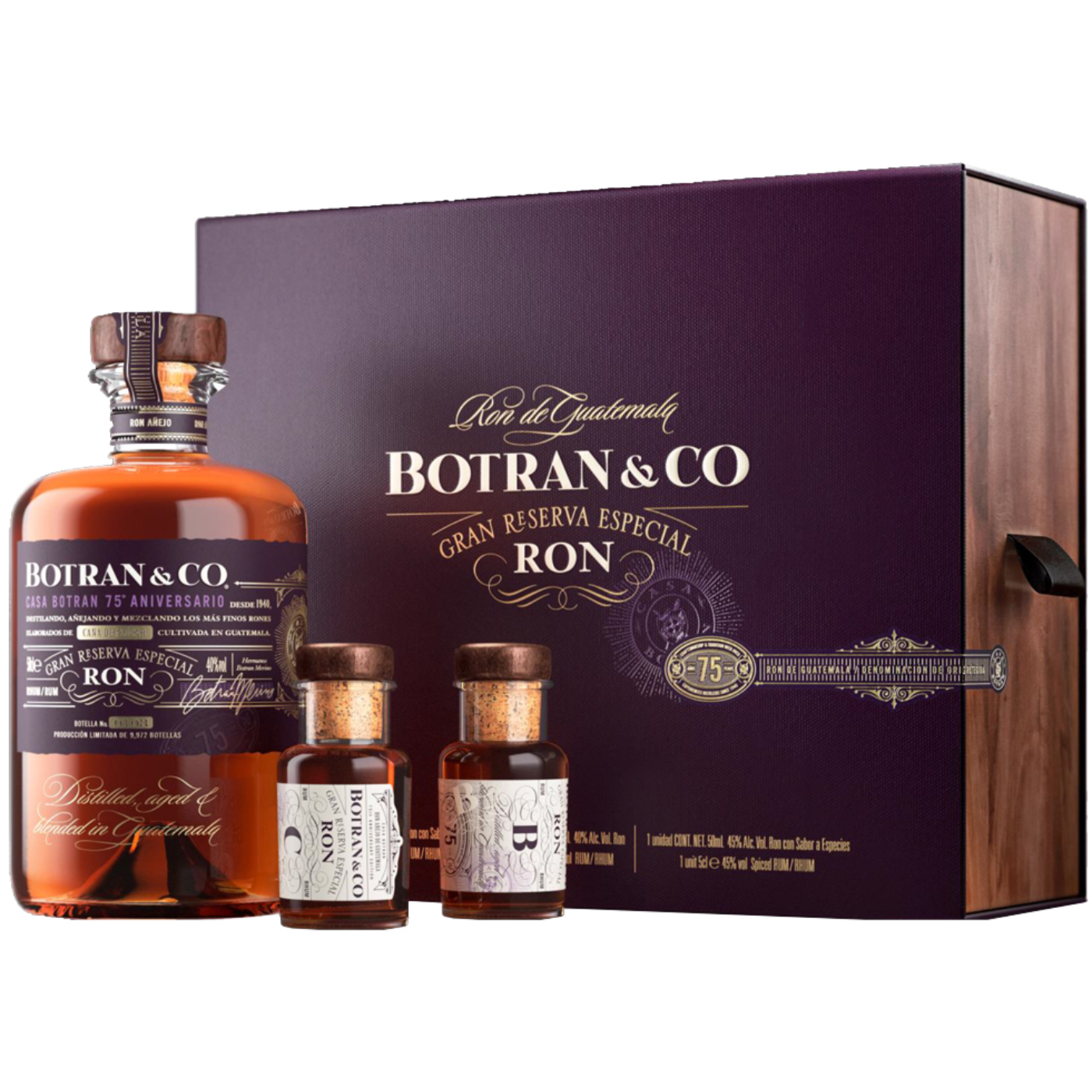 BOTRAN GRAN RESERVA 75 ANIVERSARIO SET (1X0.50LT + 2X50ML)