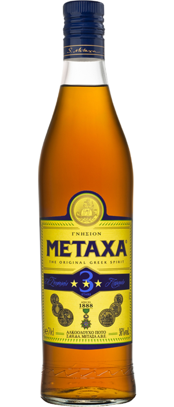 METAXA BRANDY 3 STARS