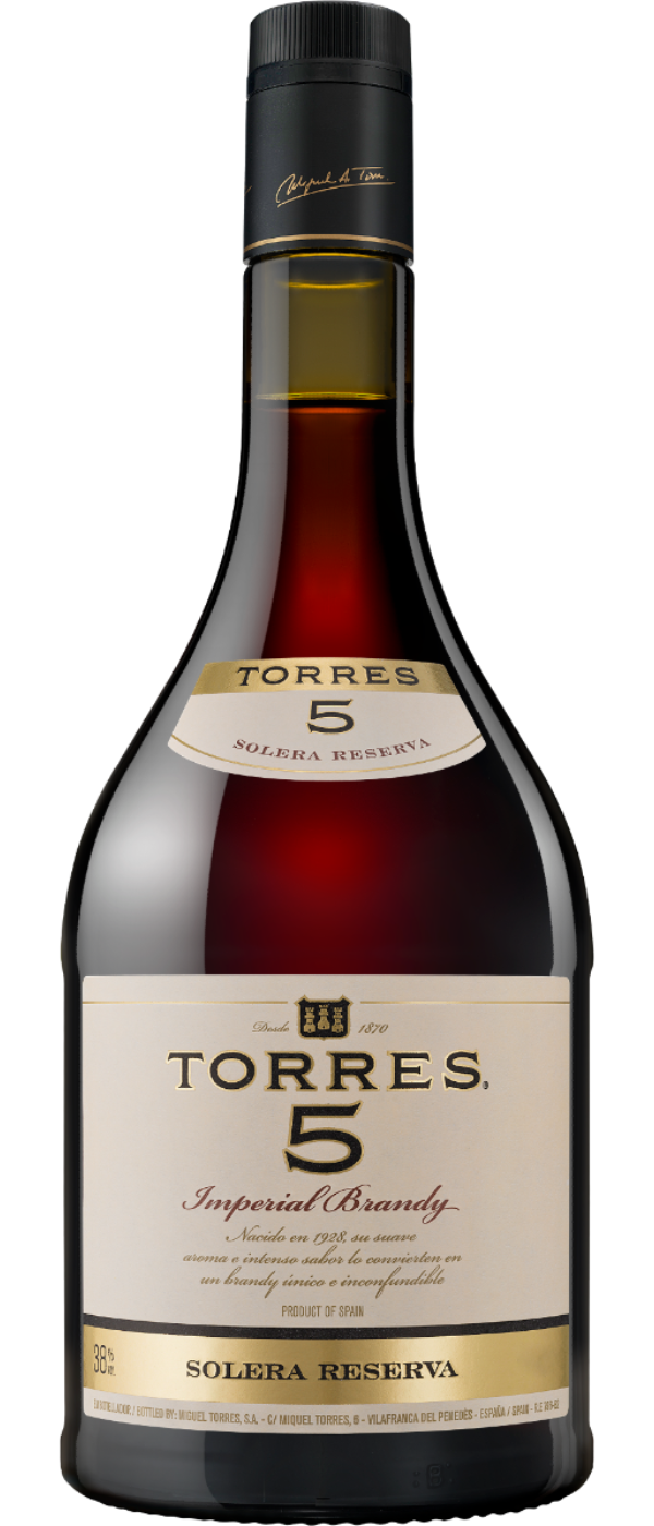 TORRES 5 SOLERA RESERVA BRANDY