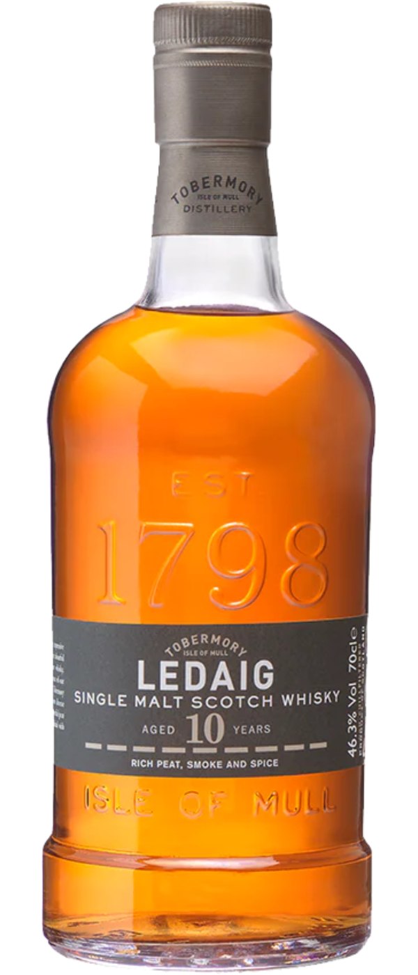 LEDAIG 10 Y.O. SINGLE MALT WHISKY 46.3%