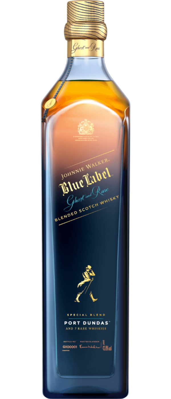 JOHNNIE WALKER BLUE GHOST & RARE PORT DUNDAS