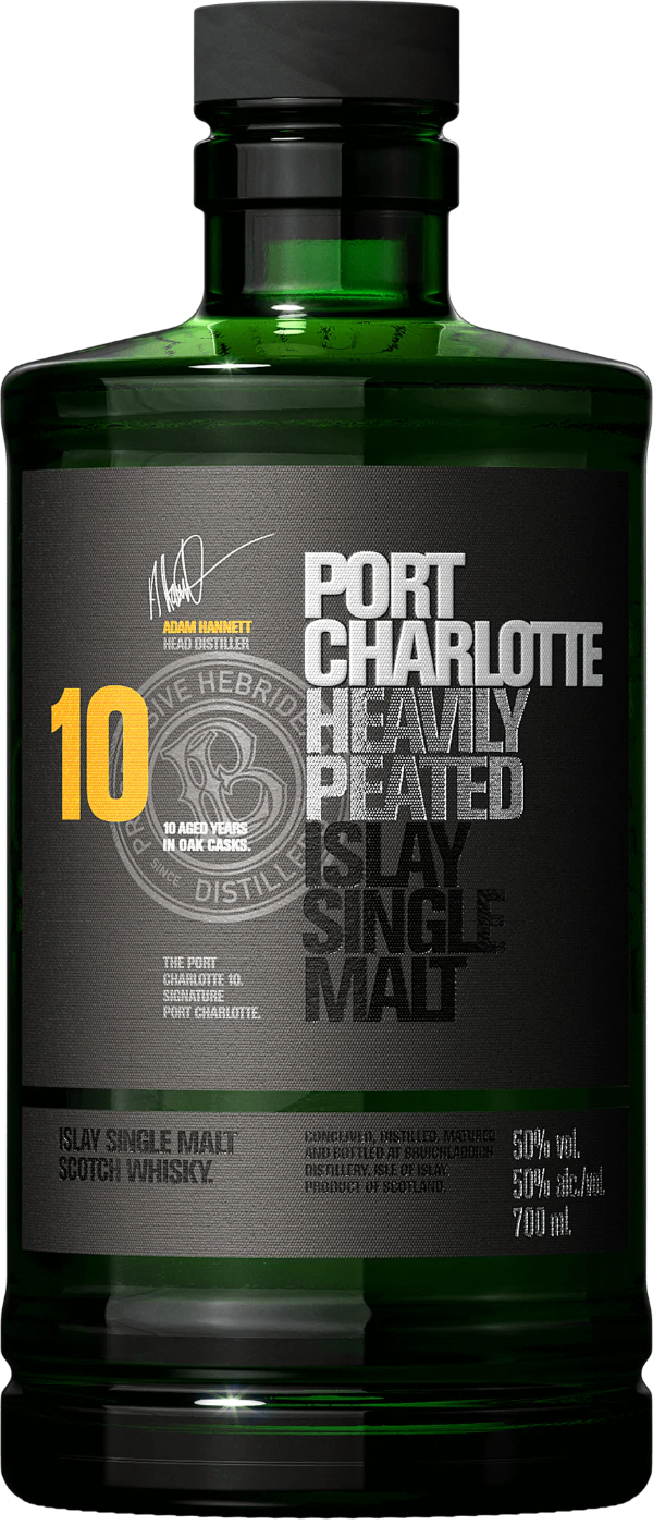 BRUICHLADDICH PORT CHARLOTTE HEAVILY PEATED 10 Y.O.