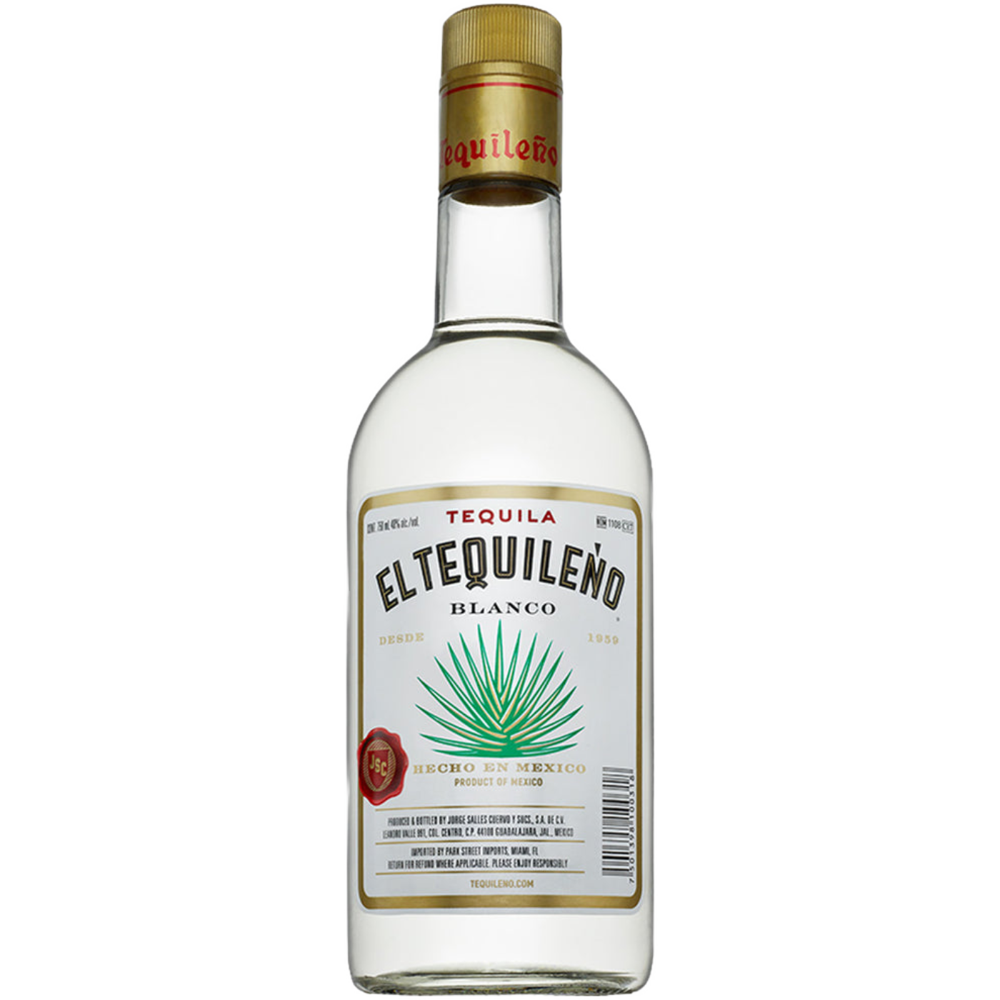 EL TEQUILENO BLANCO TEQUILA 500ML