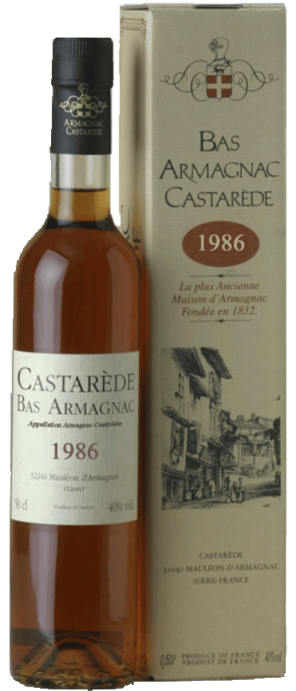 CASTAREDE 1986 FRENCH ARMAGNAC 500ML