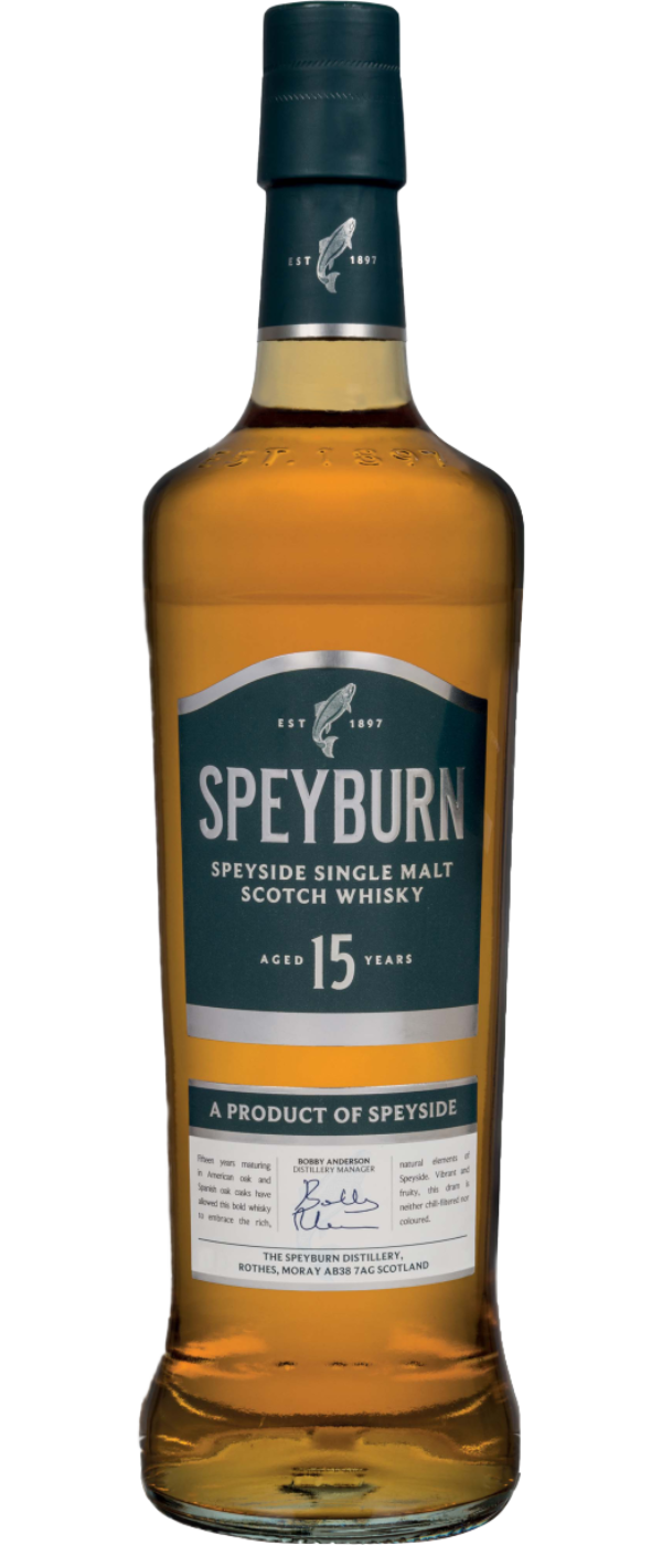 SPEYBURN 15 Y.O. SINGLE MALT WHISKY